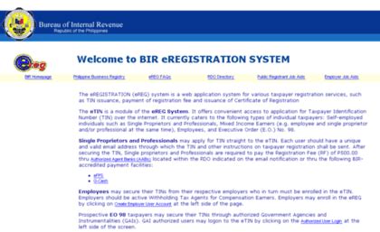 eric gov ph|Welcome to BIR eREGISTRATION SYSTEM .